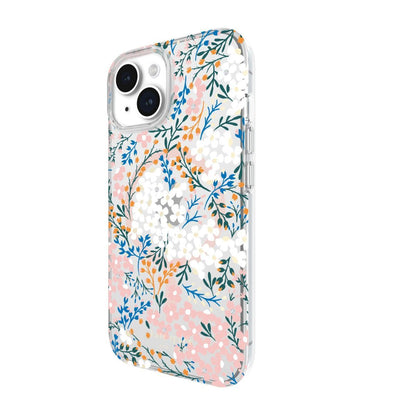 KSNY iPhone 15 Protective Case Magsafe Multi Floral Rose