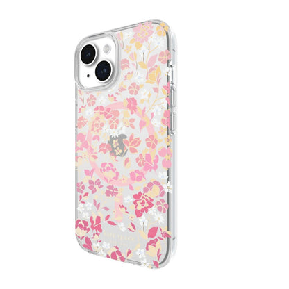 KSNY iPhone 15 Protective Case Magsafe Flowerbed Pink