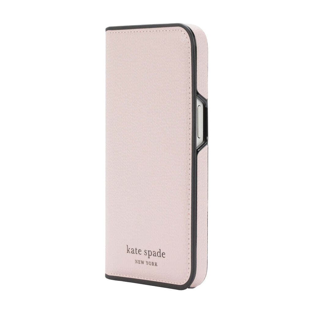 KSNY iPhone 15 Folio Case Pale Vellum