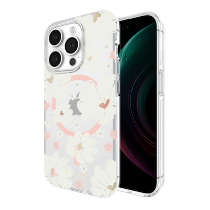 KSNY iPhone 15 Pro Protective Case Magsafe Classic Peony
