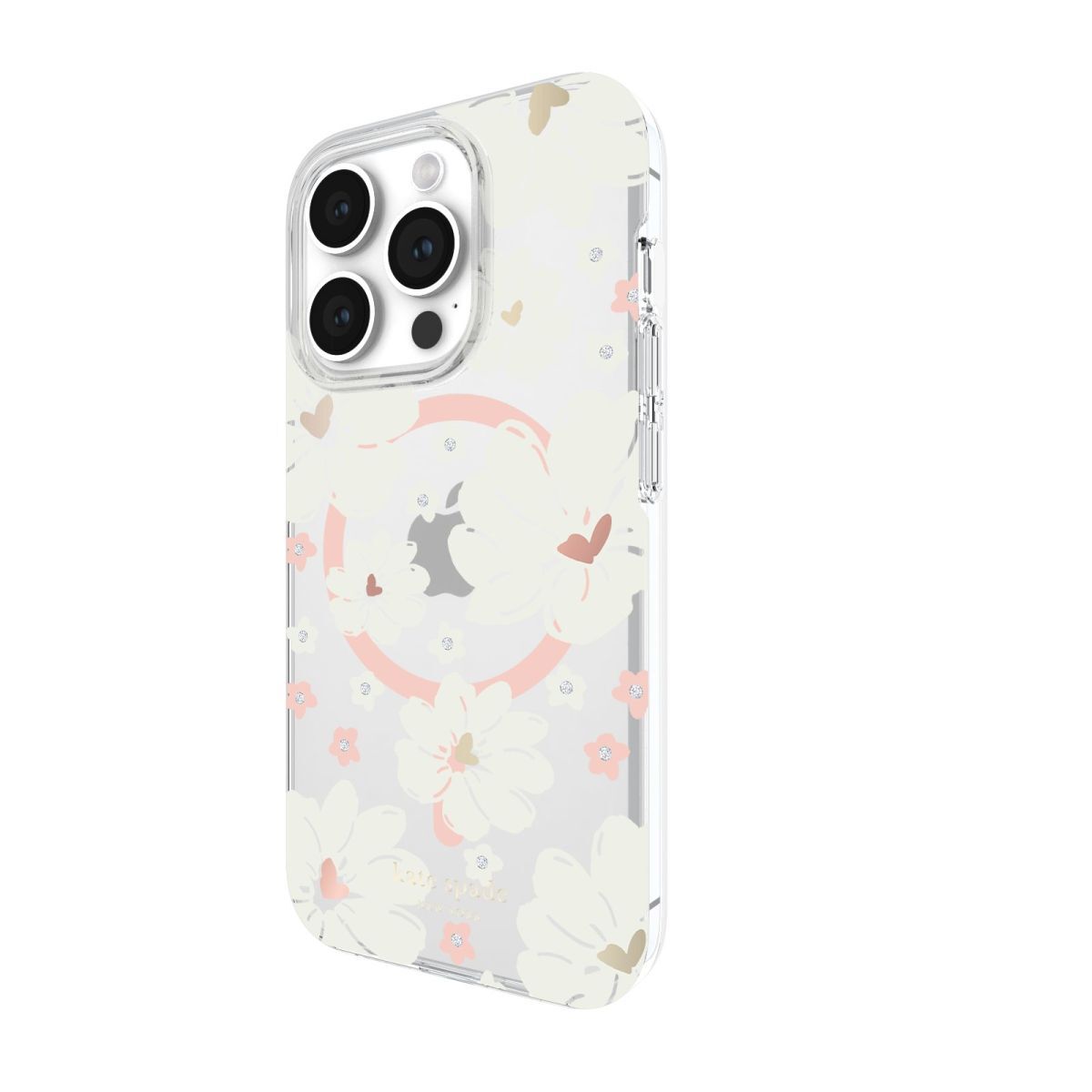 KSNY iPhone 15 Pro Protective Case Magsafe Classic Peony