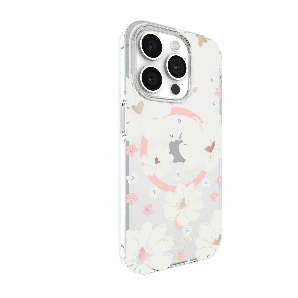 KSNY iPhone 15 Pro Protective Case Magsafe Classic Peony