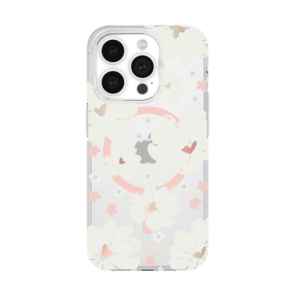 KSNY iPhone 15 Pro Protective Case Magsafe Classic Peony