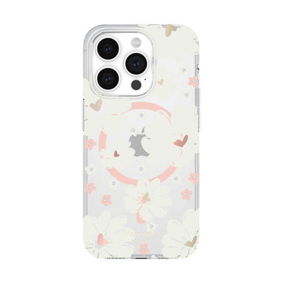 KSNY iPhone 15 Pro Protective Case Magsafe Classic Peony