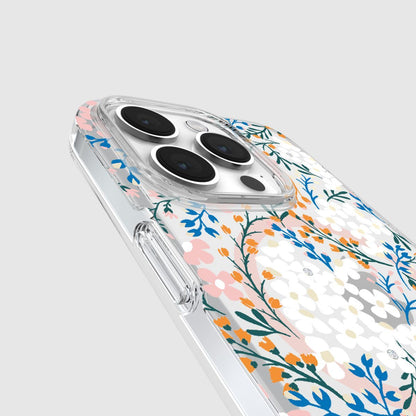 KSNY iPhone 15 Pro Protective Case Magsafe Multi Floral Rose