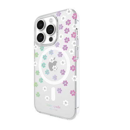 KSNY iPhone 15 Pro Protective Case Magsafe Scattered Flowers