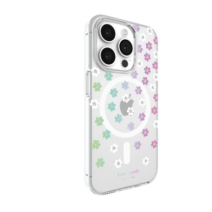 KSNY iPhone 15 Pro Protective Case Magsafe Scattered Flowers