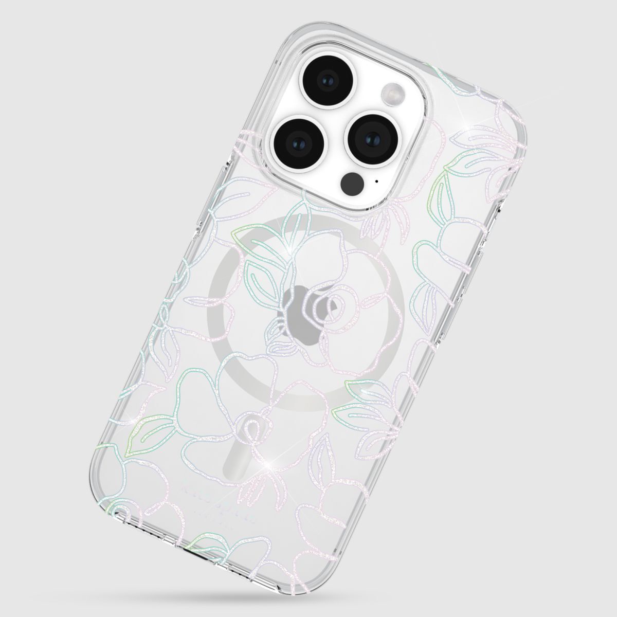 KSNY iPhone 15 Pro Protective Case Magsafe Modern Floral