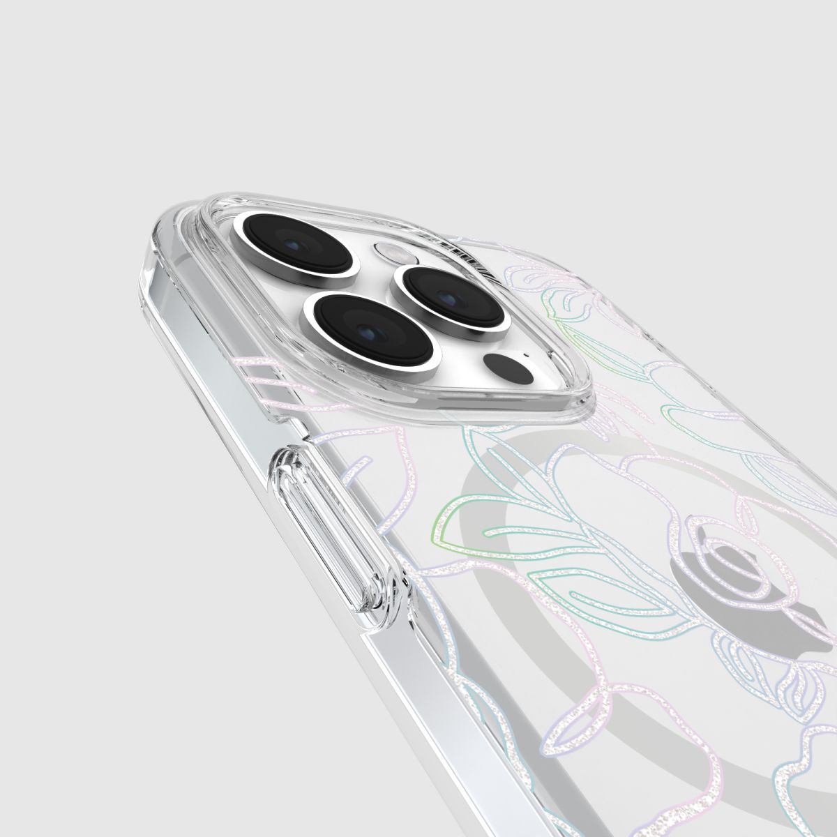 KSNY iPhone 15 Pro Protective Case Magsafe Modern Floral