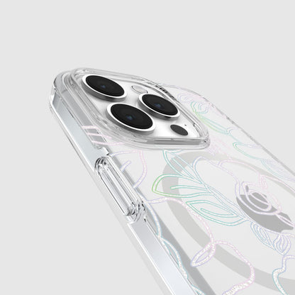 KSNY iPhone 15 Pro Protective Case Magsafe Modern Floral
