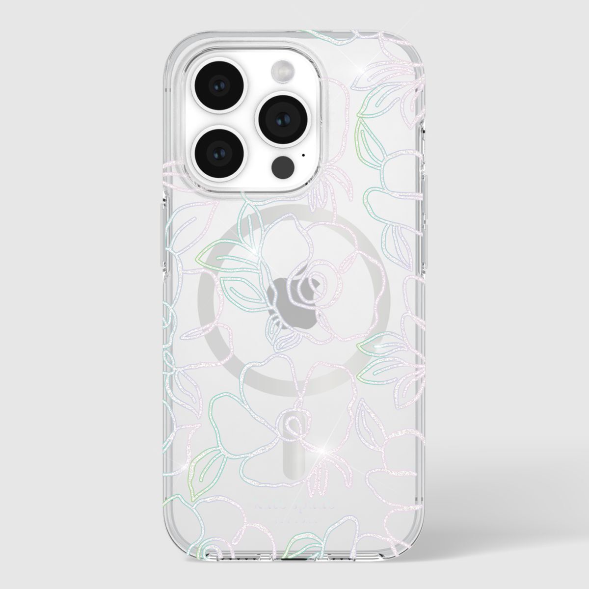 KSNY iPhone 15 Pro Protective Case Magsafe Modern Floral