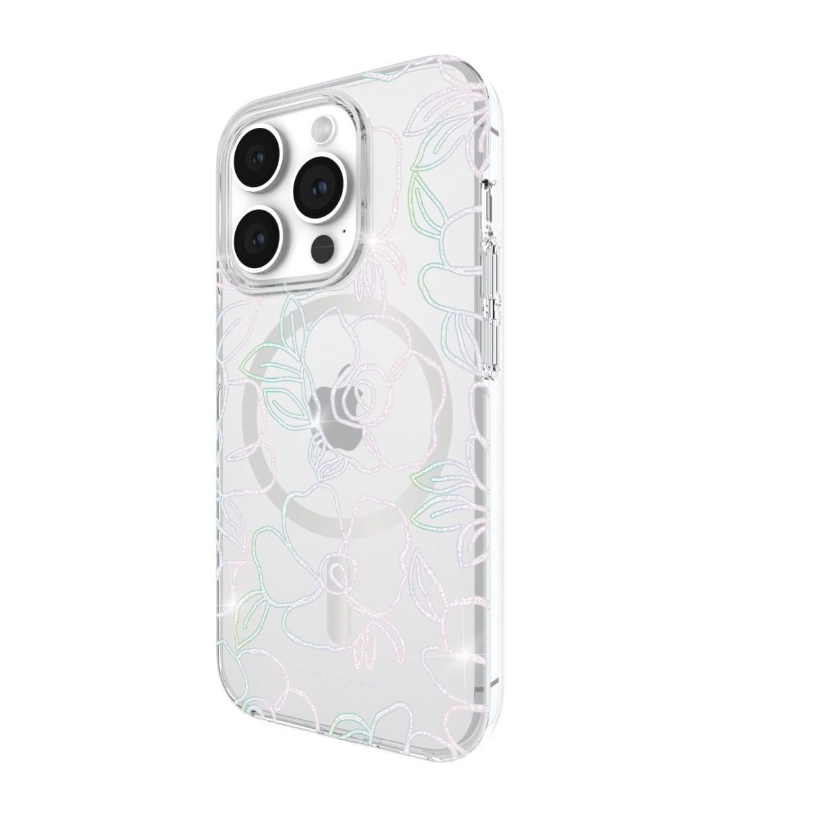 KSNY iPhone 15 Pro Protective Case Magsafe Modern Floral