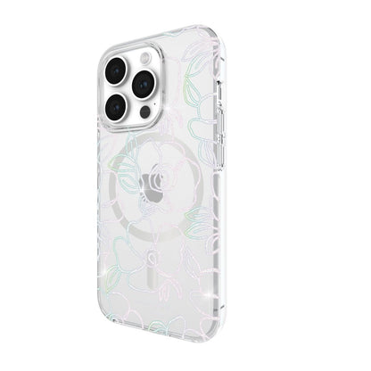 KSNY iPhone 15 Pro Protective Case Magsafe Modern Floral