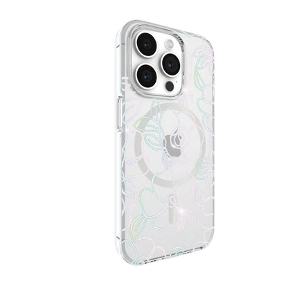 KSNY iPhone 15 Pro Protective Case Magsafe Modern Floral