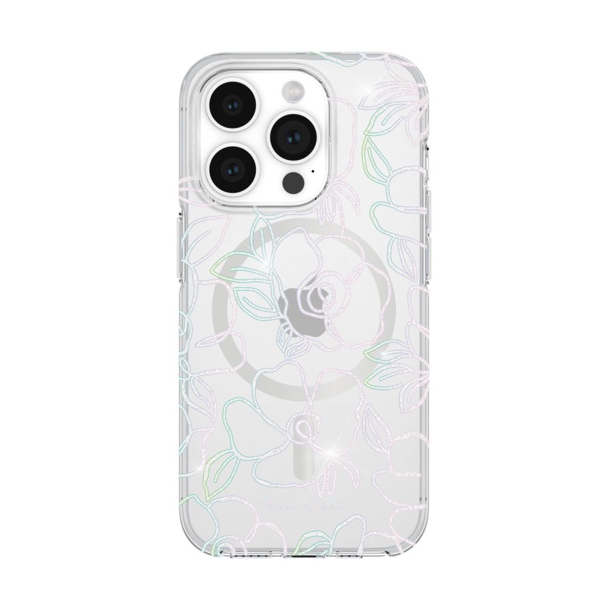 KSNY iPhone 15 Pro Protective Case Magsafe Modern Floral