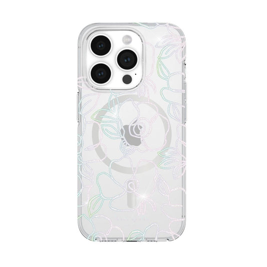 KSNY iPhone 15 Pro Protective Case Magsafe Modern Floral