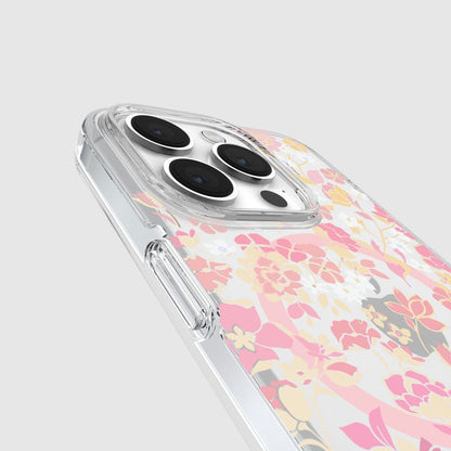 KSNY iPhone 15 Pro Protective Case Magsafe Flowerbed Pink