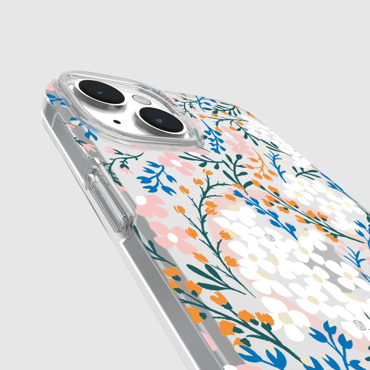 KSNY iPhone 15 Plus Protective Case Magsafe Multi Floral Rose