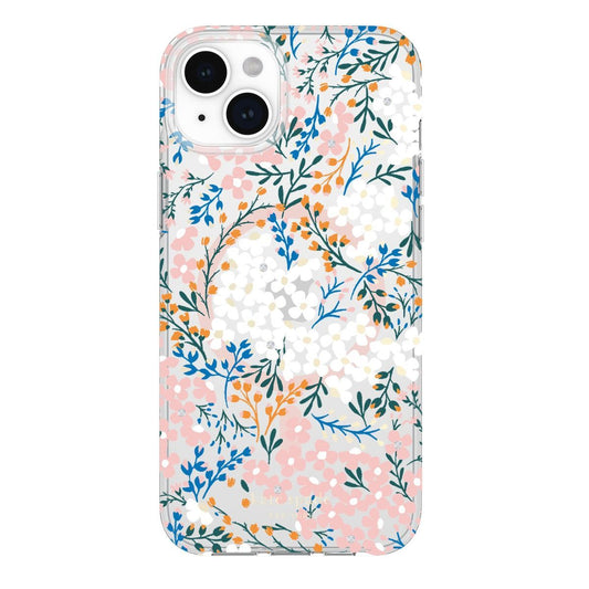 KSNY iPhone 15 Plus Protective Case Magsafe Multi Floral Rose