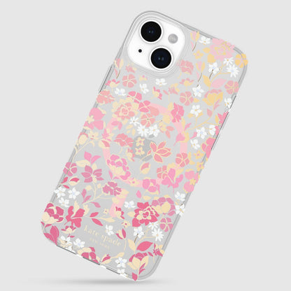 KSNY iPhone 15 Plus Protective Case Magsafe Flowerbed Pink