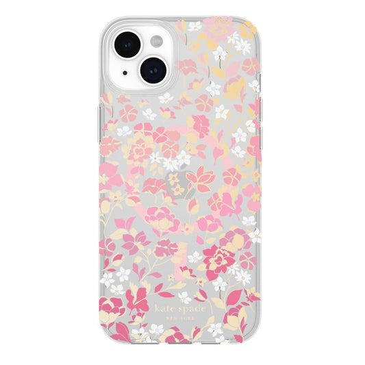 KSNY iPhone 15 Plus Protective Case Magsafe Flowerbed Pink