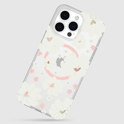 KSNY iPhone 15 Pro Max Protective Case Magsafe Classic Peony