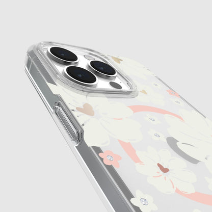 KSNY iPhone 15 Pro Max Protective Case Magsafe Classic Peony
