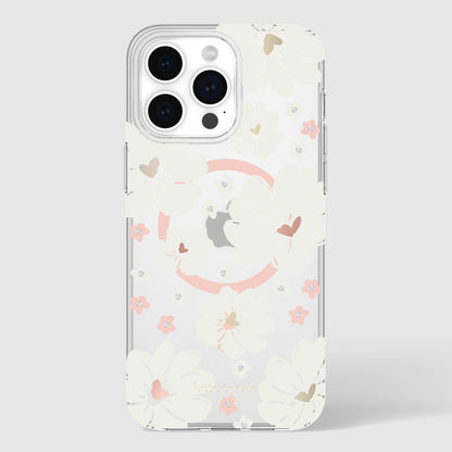 KSNY iPhone 15 Pro Max Protective Case Magsafe Classic Peony