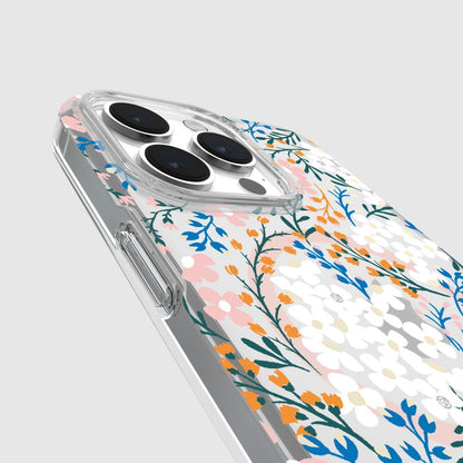 KSNY iPhone 15 Pro Max Protective Case Magsafe Multi Floral Rose