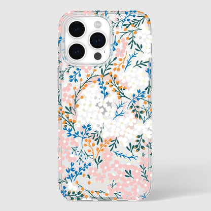 KSNY iPhone 15 Pro Max Protective Case Magsafe Multi Floral Rose