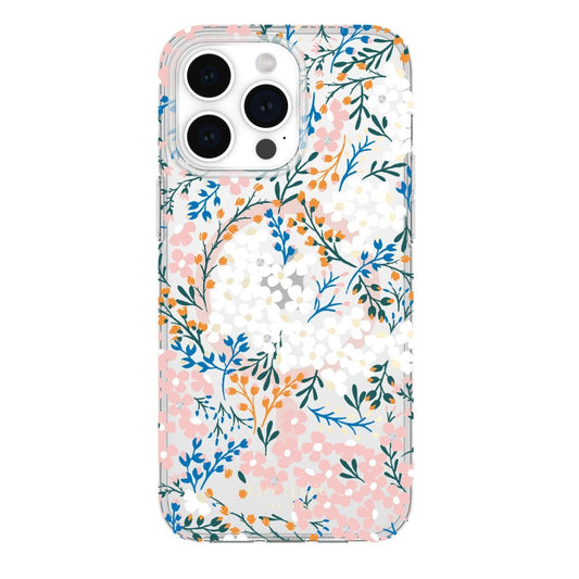 KSNY iPhone 15 Pro Max Protective Case Magsafe Multi Floral Rose