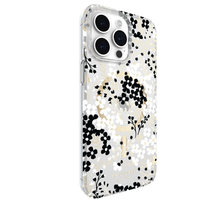 KSNY iPhone 15 Pro Max Protective Case Magsafe Multi Floral Black