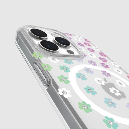 KSNY iPhone 15 Pro Max Protective Case Magsafe Scattered Flowers