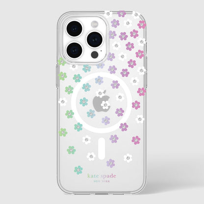 KSNY iPhone 15 Pro Max Protective Case Magsafe Scattered Flowers