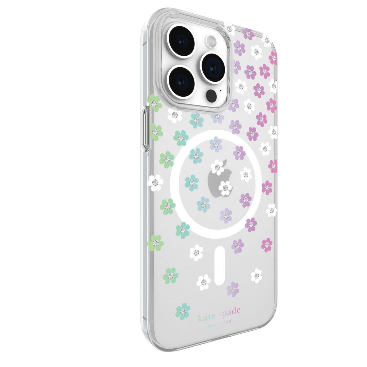 KSNY iPhone 15 Pro Max Protective Case Magsafe Scattered Flowers