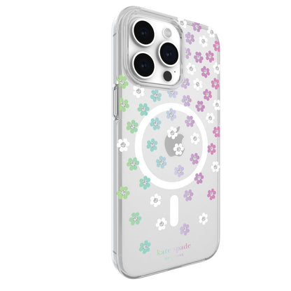 KSNY iPhone 15 Pro Max Protective Case Magsafe Scattered Flowers