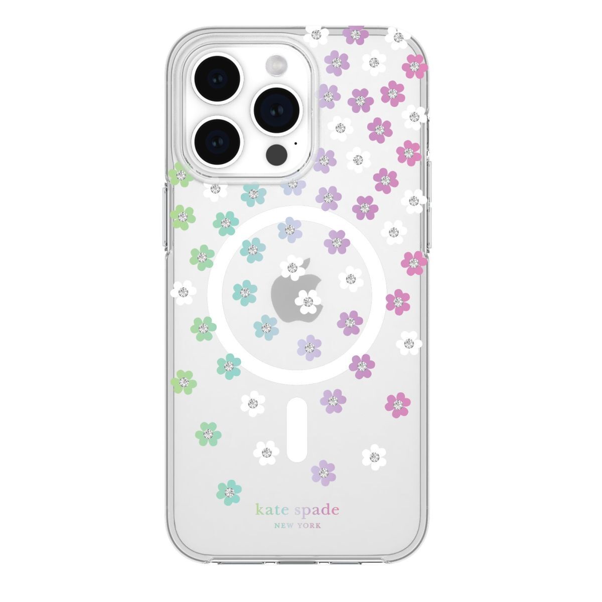 KSNY iPhone 15 Pro Max Protective Case Magsafe Scattered Flowers
