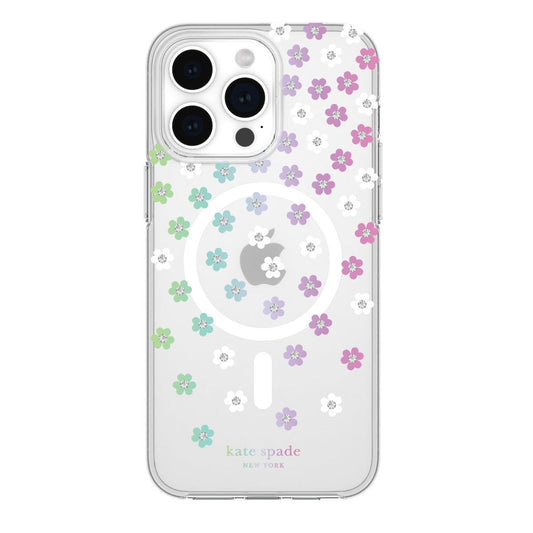 KSNY iPhone 15 Pro Max Protective Case Magsafe Scattered Flowers