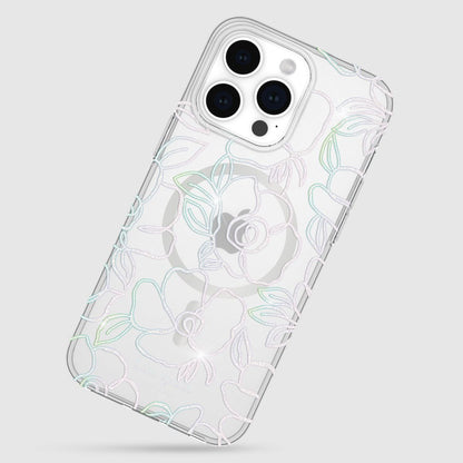 KSNY iPhone 15 Pro Max Protective Case Magsafe Modern Floral