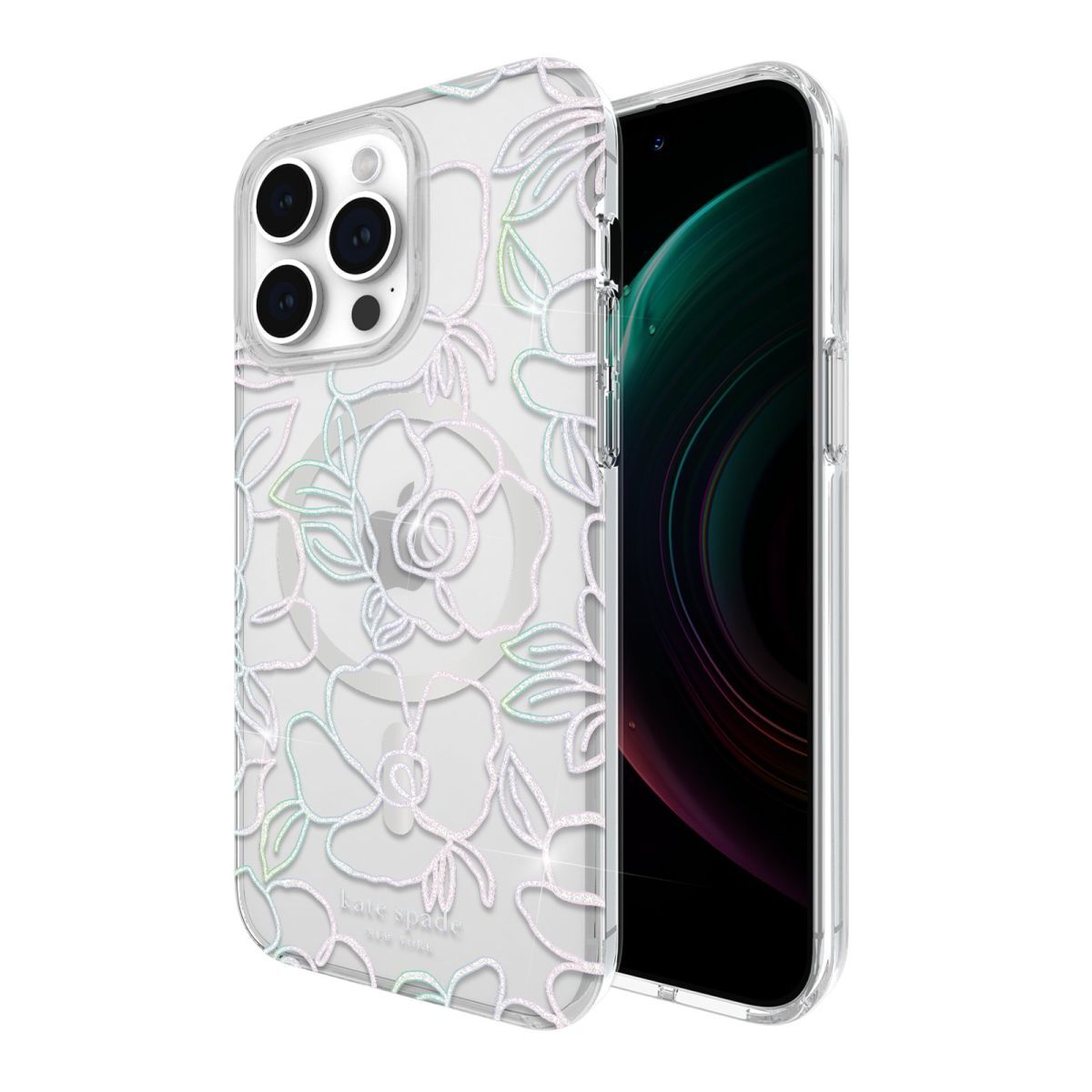 KSNY iPhone 15 Pro Max Protective Case Magsafe Modern Floral