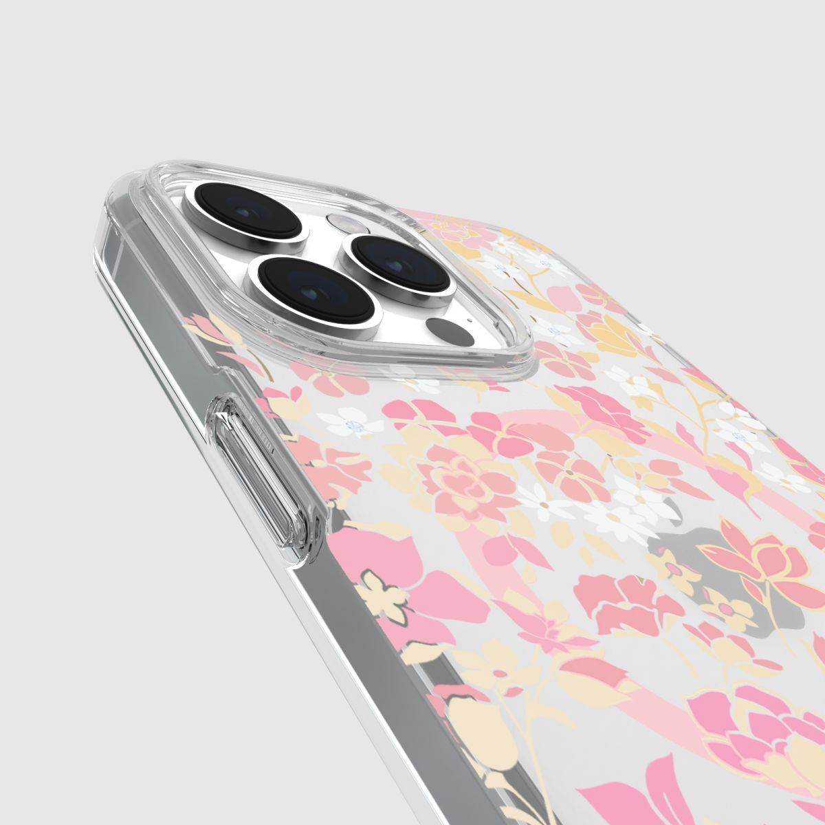 KSNY iPhone 15 Pro Max Protective Case Magsafe Flowerbed Pink