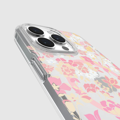 KSNY iPhone 15 Pro Max Protective Case Magsafe Flowerbed Pink