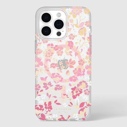 KSNY iPhone 15 Pro Max Protective Case Magsafe Flowerbed Pink