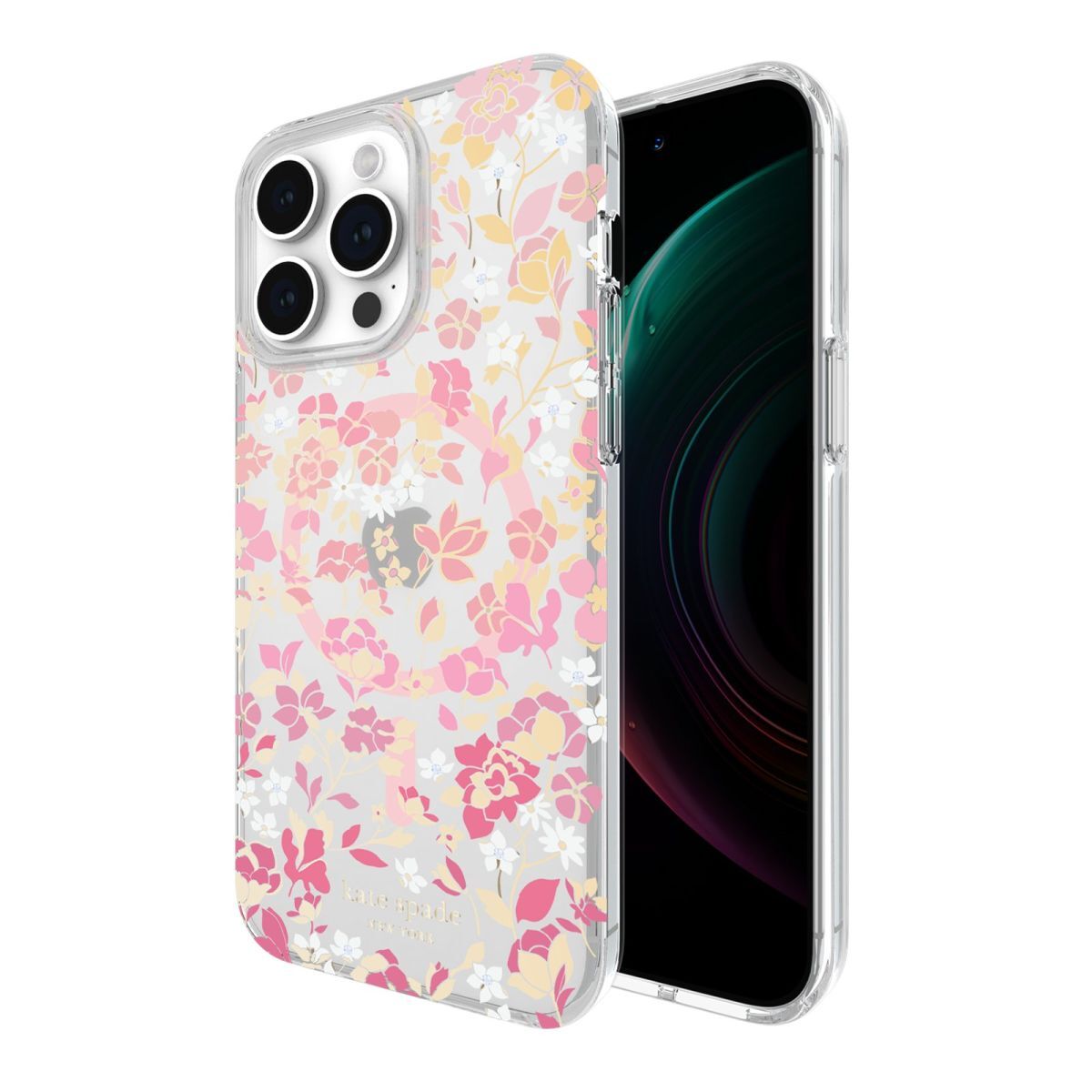 KSNY iPhone 15 Pro Max Protective Case Magsafe Flowerbed Pink