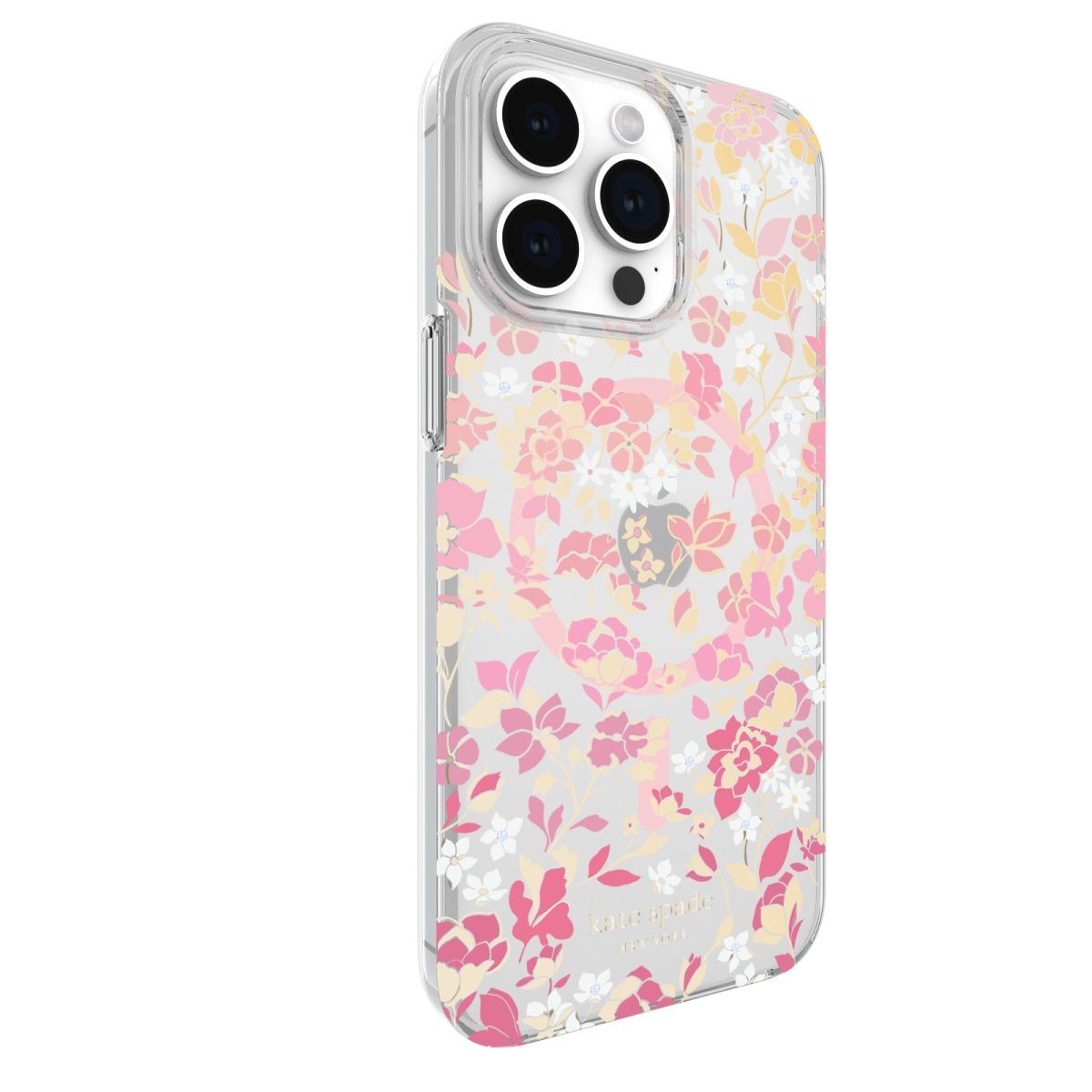 KSNY iPhone 15 Pro Max Protective Case Magsafe Flowerbed Pink