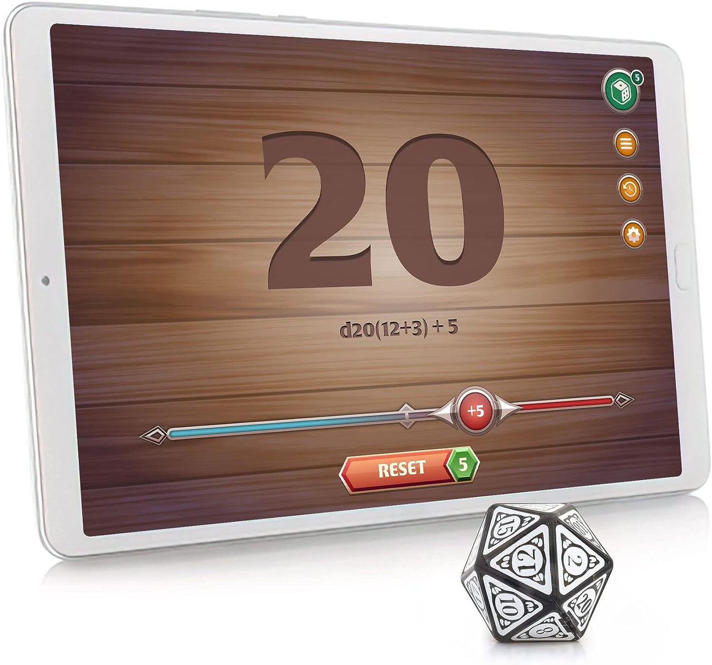 GoDice D20 Connected Polyhedral Dice for Online RPG Play