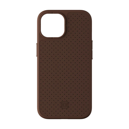 Incipio cru. Protective for MagSafe for iPhone 15 Brown Faux Leather