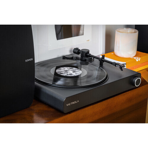 Victrola Stream Onyx Turntable Works with Sonos Black