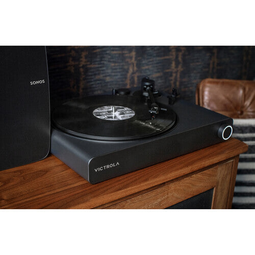 Victrola Stream Onyx Turntable Works with Sonos Black