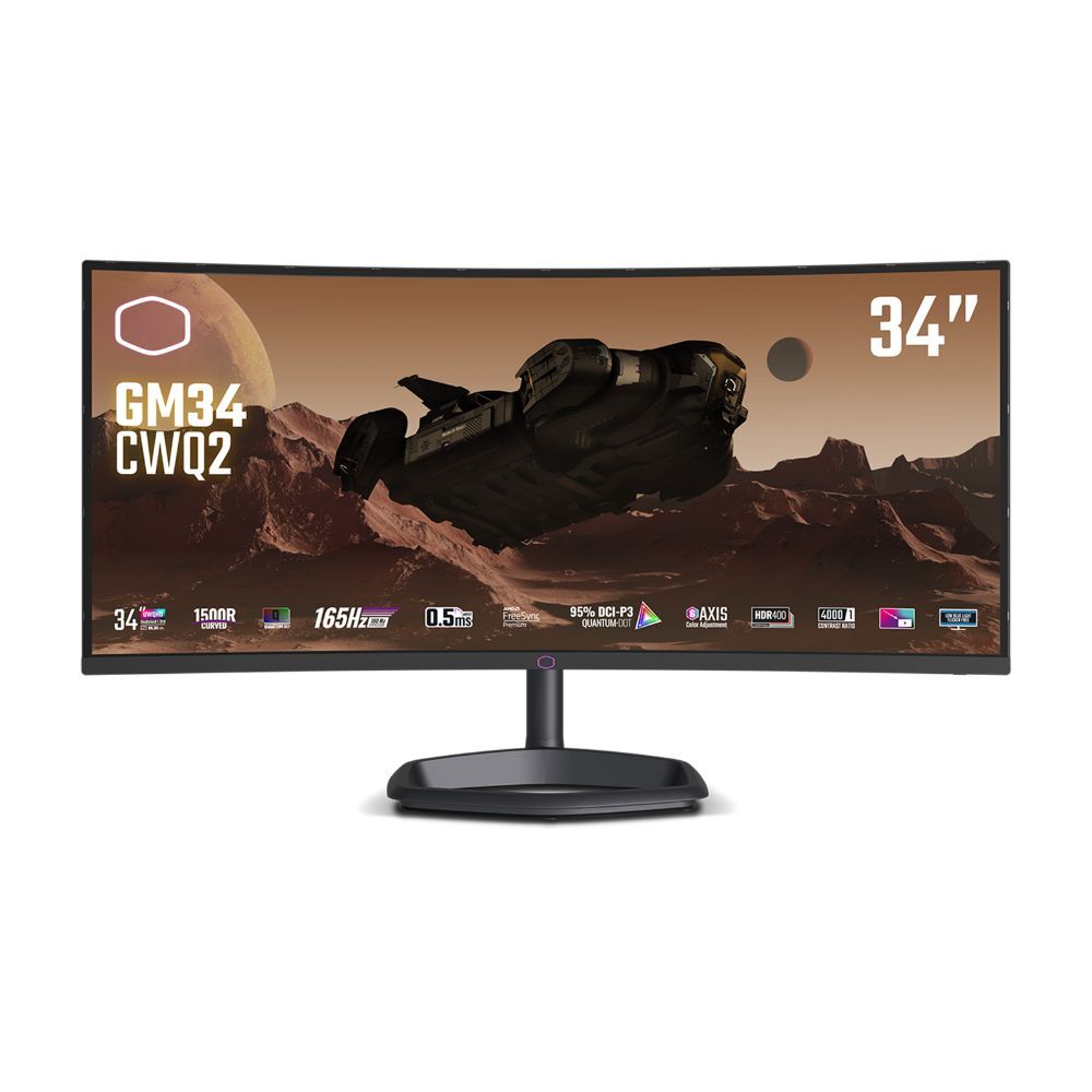 Cooler Master 34" Ultra-Wide Curved Gaming Monitor